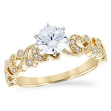 14KT Gold Diamond Semi-Mount Engagement Ring