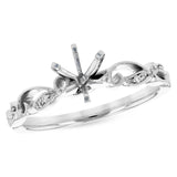 14KT Gold Diamond Semi-Mount Engagement Ring