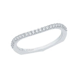 Prong Set Diamond Wedding Band in 14K White Gold