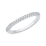 Round Diamond Wedding Band In 14K White Gold