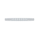Round Diamond Wedding Band In 14K White Gold