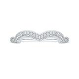 Round Diamond Wedding Band in 14K White Gold