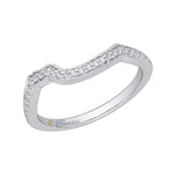 Round Diamond Wedding Band in 14K White Gold