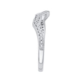 Round Diamond Wedding Band in 14K White Gold