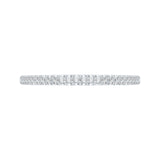 Round Diamond Half-Eternity Wedding Band in 14K White Gold 