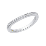 Round Diamond Wedding Band in 14K White Gold