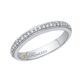 Diamond Half-Eternity Wedding Band in 14K White Gold 