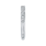 Round Diamond Wedding Band in 14K White Gold