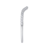 Round Diamond Wedding Band in 14K White Gold