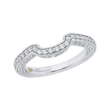 Round Diamond Wedding Band in 14K White Gold