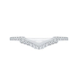 Round Diamond Wedding Band in 14K White Gold