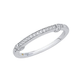 Round Diamond Wedding Band in 14K White Gold