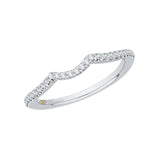 Round Diamond Wedding Band in 14K White Gold