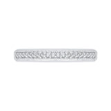 Round Diamond Wedding Band in 14K White Gold