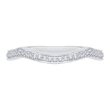 Round Diamond Wedding Band in 14K White Gold
