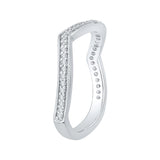 Round Diamond Wedding Band in 14K White Gold
