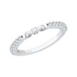 Round Diamond Wedding Band in 14K White Gold