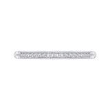 Round Diamond Wedding Band in 14K White Gold