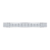 Princess Cut Diamond Half-Eternity Wedding Band in 14K White Gold