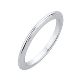 Plain Wedding Band in 14K White Gold