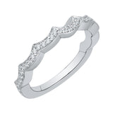 Round Diamond Wedding Band in 14K White Gold