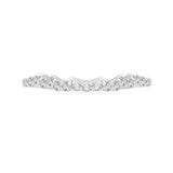 Round Diamond Wedding Band in 14K White Gold