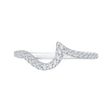 Round Diamond Wedding Band in 14K White Gold
