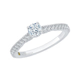 Diamond Engagement Ring in 14K White Gold