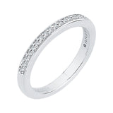 Round Diamond Half-Eternity Wedding Band in 14K White Gold