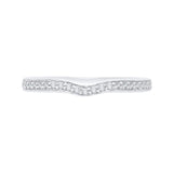 Half-Eternity Round Diamond Wedding Band in 14K White Gold