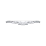 Round Diamond Wedding Band in 14K White Gold