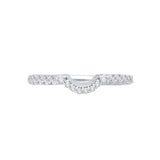 Round Diamond Wedding Band in 14K White Gold