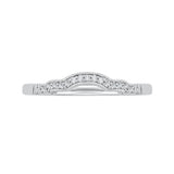 Round Diamond Wedding Band in 14K White Gold
