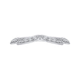 Round Diamond Wedding Band in 14K White Gold