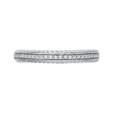 Round Diamond Wedding Band in 14K White Gold