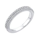 Half-Eternity Round Diamond Wedding Band in 14K White Gold