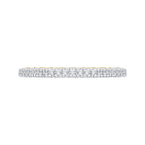 Round Diamond Wedding Band in 18K Two-Tone Gold