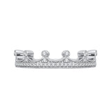 Round Diamond Wedding Band in 14K White Gold