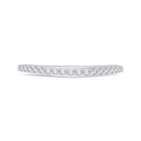 Round Diamond Wedding Band in 18K White Gold