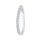 Round Diamond Wedding Band in 18K White Gold
