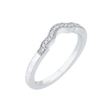 Round Diamond Wedding Band in 14K White Gold