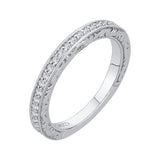 Round Diamond Wedding Band in 14K White Gold