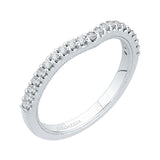 Round Diamond Half-Eternity Wedding Band in 14K White Gold
