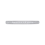 Round Diamond Wedding Band in 14K White Gold