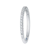 Round Diamond Wedding Band in 14K White Gold