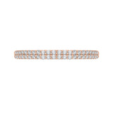 Round Diamond Wedding Band in 14K Rose Gold