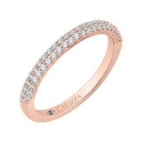 Round Diamond Wedding Band in 14K Rose Gold
