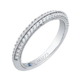 Round Diamond Wedding Band in 14K White Gold