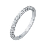 Round Diamond Wedding Band in 14K White Gold