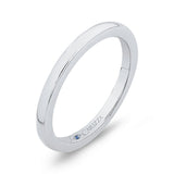 Plain Wedding Band in 14K White Gold